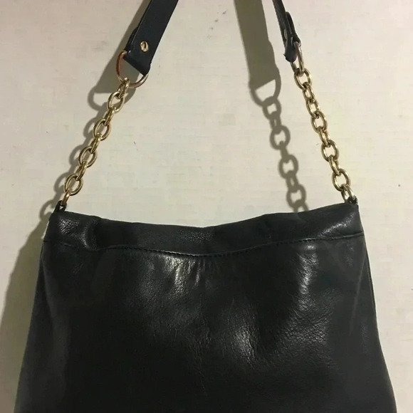 Club Monaco black leather hobo handbag - Picture 2 of 8